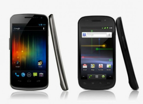 Nexus S e Galaxy Nexus Google